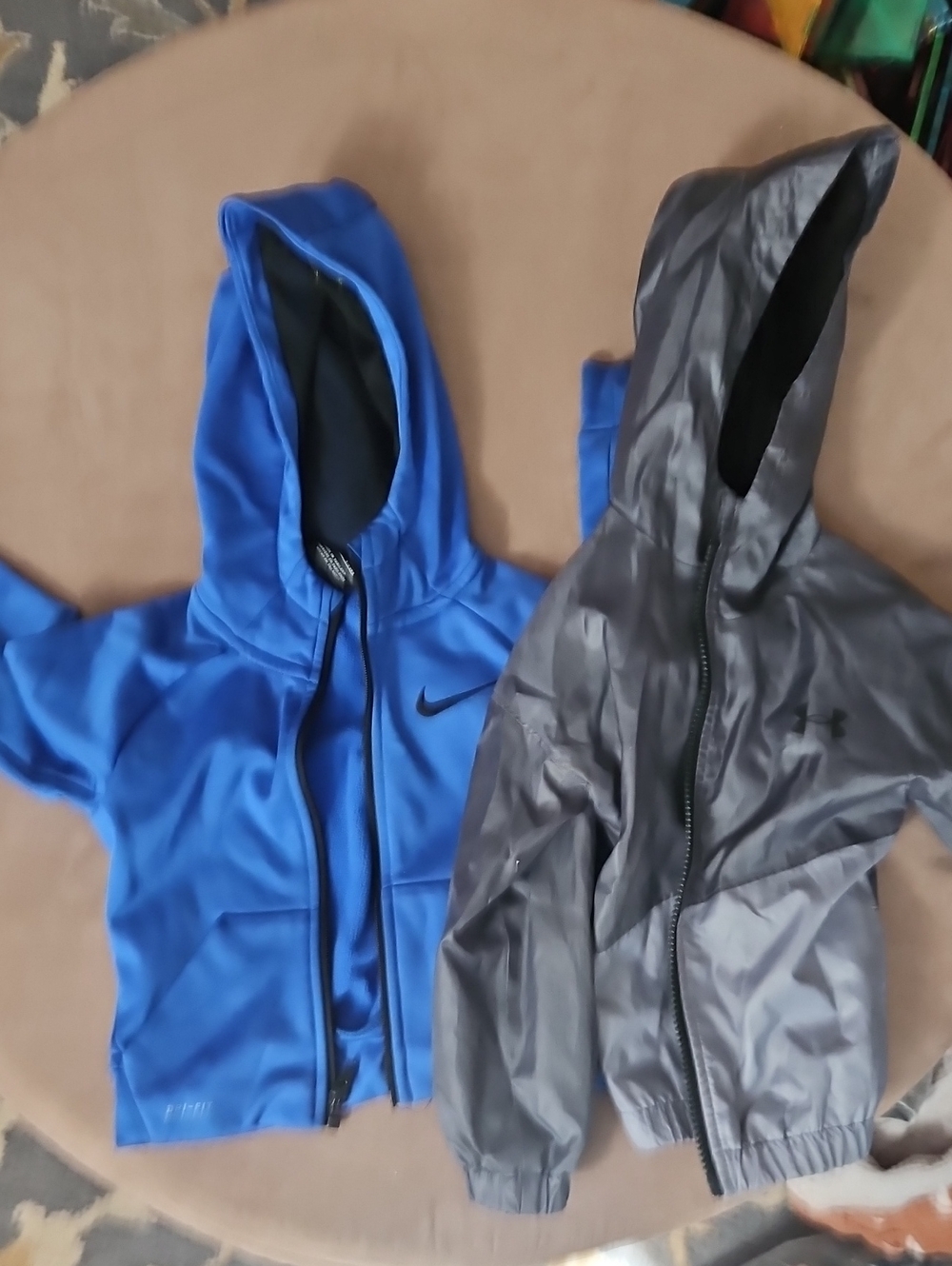 Set Of 2 Sporty Lightweight Layering Zip Ups Hoodie Raincoat